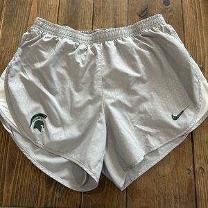 Michigan State Nike Dri-Fit Gray Athletic Training Shorts
